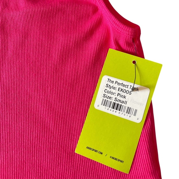 Akire Sport The Perfect Tank Pink SMALL NWT - Picture 2 of 2